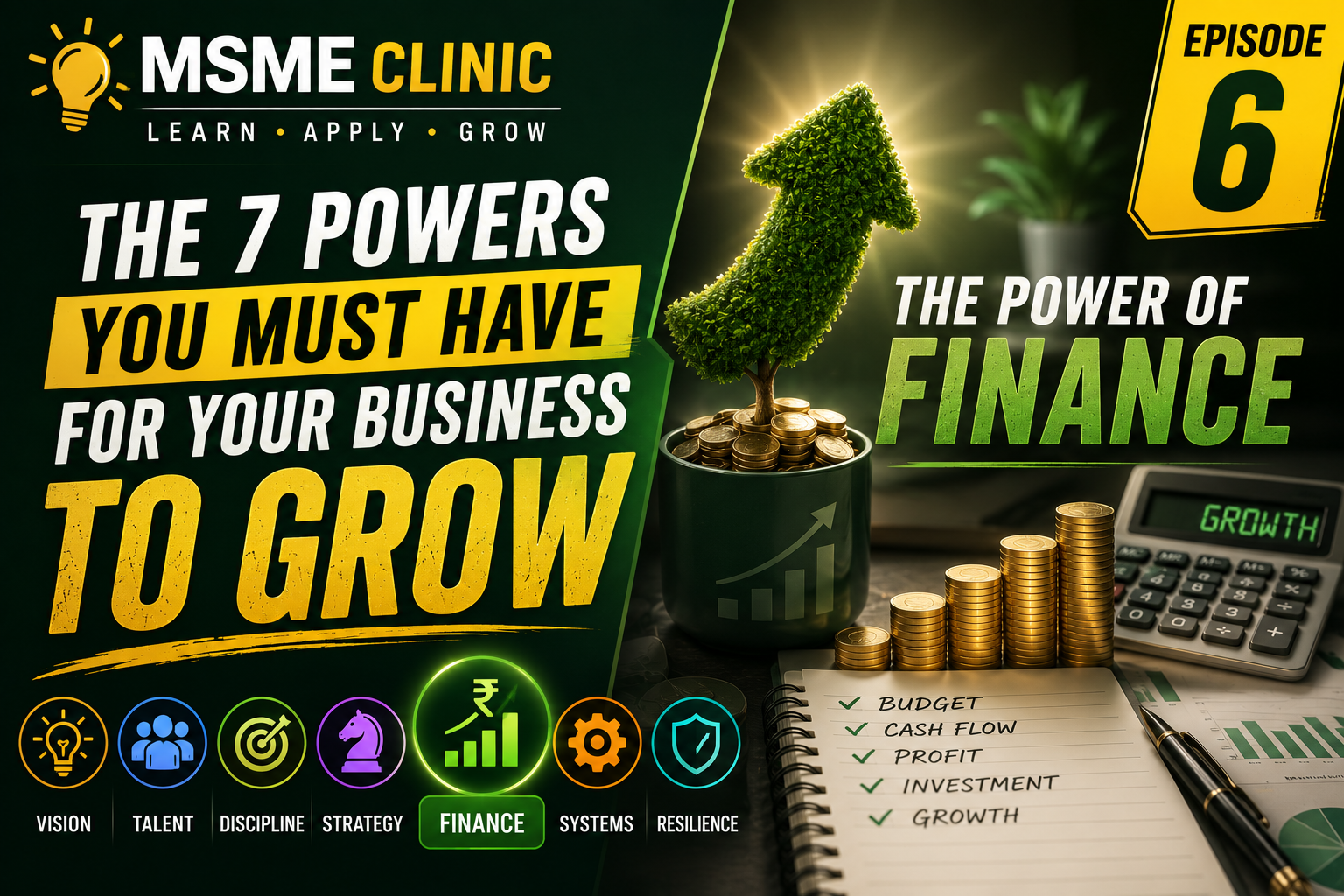 The 7 Powers You Must Have For Your Business To Grow – Episode 6: The Power of Finance
